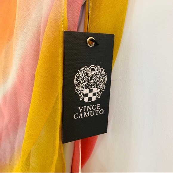 Vince Camuto Multi Color Chevron Sleeveless Maxi Dress NWT $148 - Picture 5 of 12